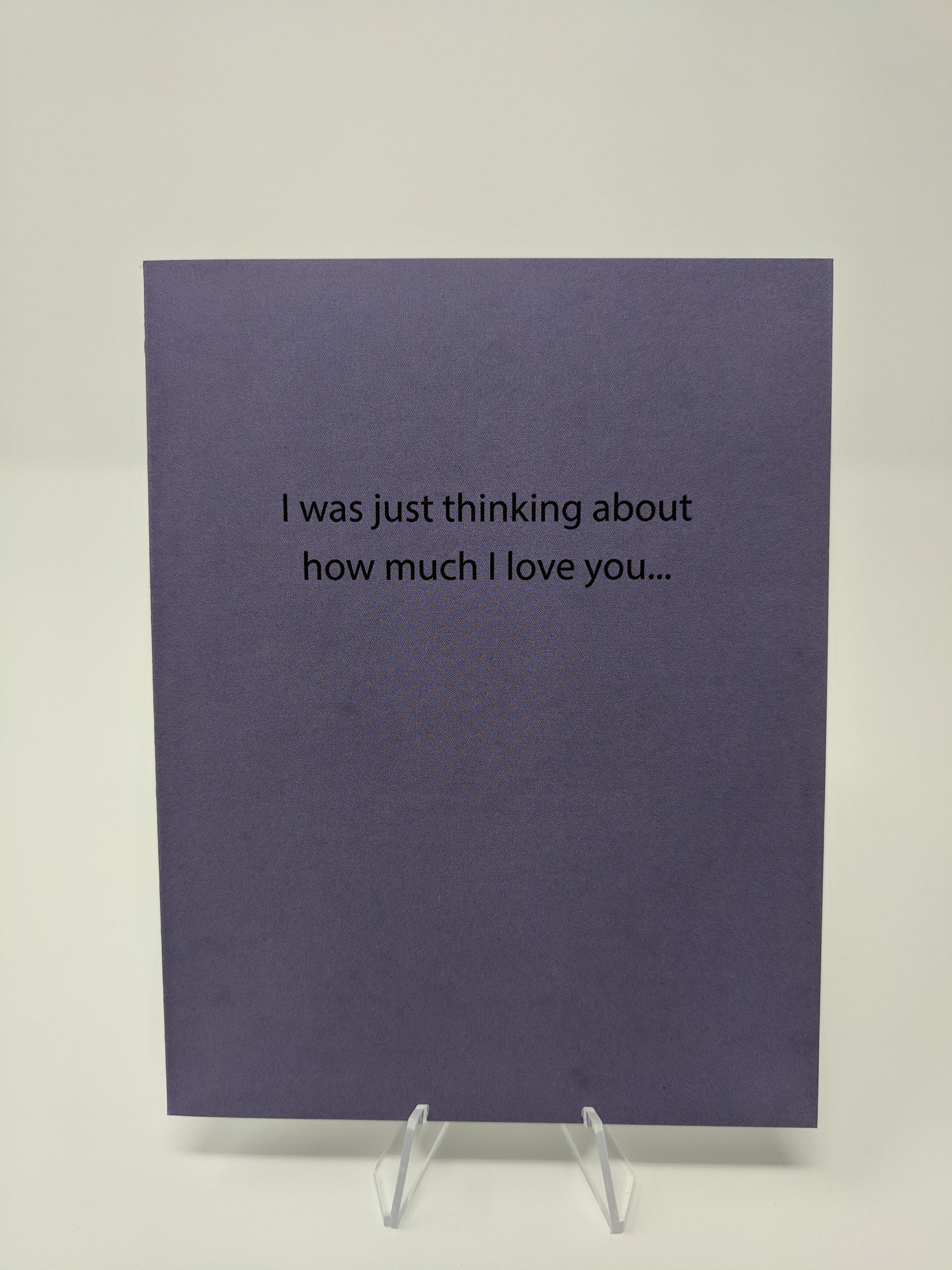 Funny Greeting Card - Relationship - Marriage &quot;I was just thinking about how much I love you...&quot; fingerbeans