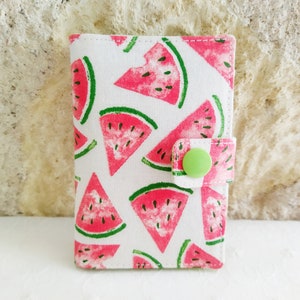 Kartenetui aus Wassermelonenstoff - Kreditkartenetui, Visitenkartenetui, Treuekartenetui..., Kartenetui - Geschenkidee