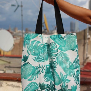 bolso de mano estético lindo bolso de mano bolso de mano de lona bolso de compras bolso de mano floral bolso de mano de lona bolso de mano verde
