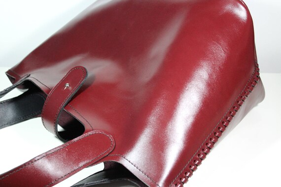 Leather Tote Bag Tote Handbag Leather Purse Leather Bag | Etsy