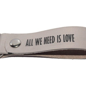 Personalized Leather Keychain Personalized Anniversary Gift Monogrammed Leather Keychain  Custom Leather Keychain