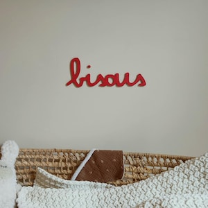 Sweet words, customizable wooden messages, wall decoration, colorful inscription, handwritten message, choose the color