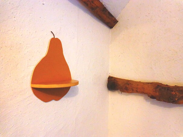 Etagère en Bois Poire, Grand Modèle