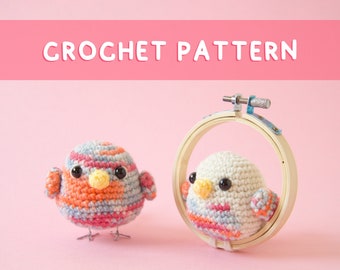 Lemon Yarn Creations | CROCHET PATTERN Chubby Bird | Amigurumi animal, Colourful, Spring, Diy