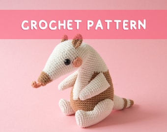 Lemon Yarn Creations | CROCHET PATTERN Anti the Anteater | Amigurumi Animal, Tamandua, Wildlife, Diy