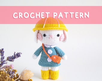 Lemon Yarn Creations | CROCHET PATTERN Rain the Rabbit | Amigurumi animal, Zodiac, Lunar New Year, Water, Diy