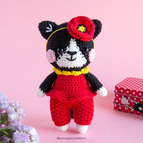 Lemon Yarn Creations | CROCHET PATTERN Claire the Cat | Amigurumi Animal,  Spring, Flower, Poppy, Dress-up, Diy - Etsy