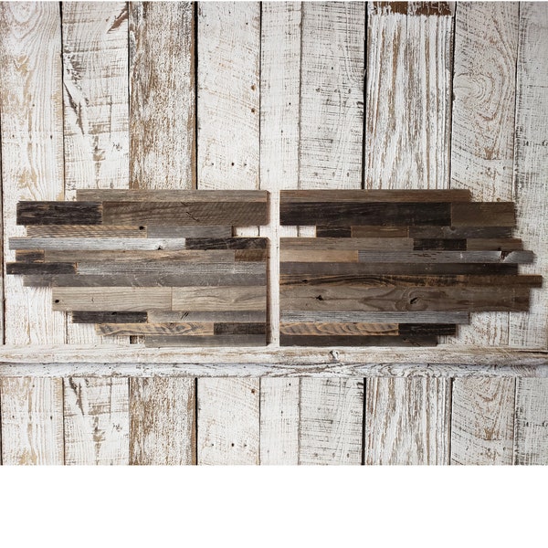 Two Piece Reclaimed Wood Cross | Beautiful Handmade Rustic Christian Gift | Personalized Scripture Option