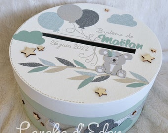 Baptismal urn, baptism decoration, guest book, souvenir album, koala decoration (to order)