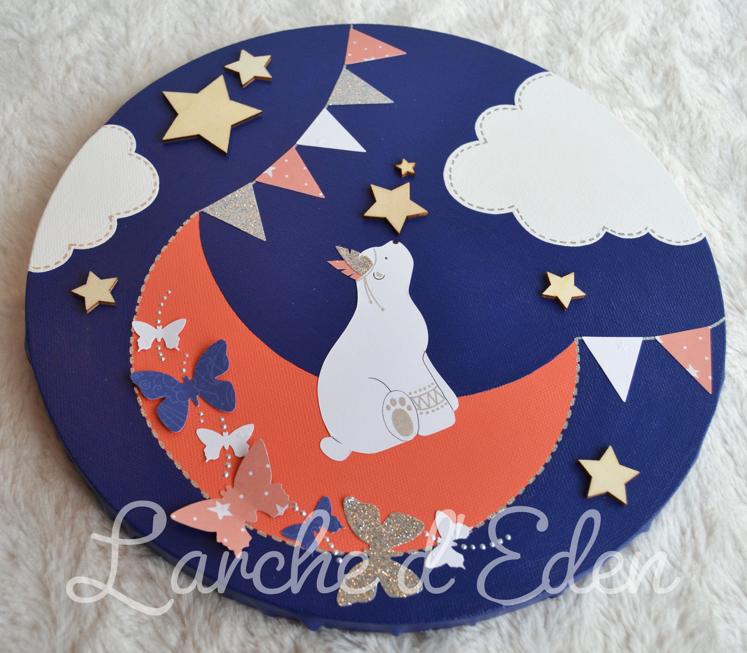 Tableau Enfant, Décoration Animaux, Cadeau Naissance | sur Commande