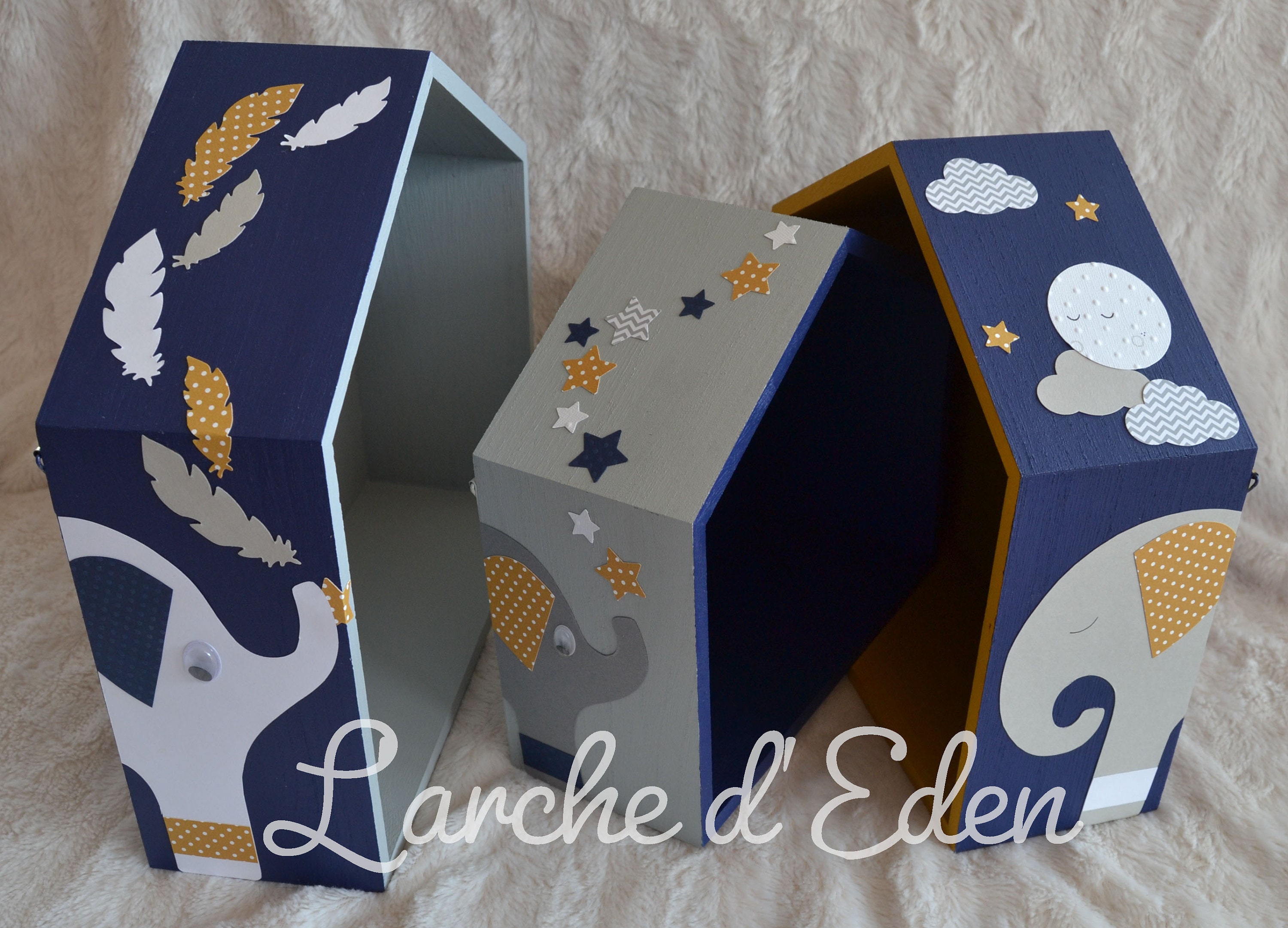 Etagères Cabanes, Étagères Bois, Décoration Enfant, Cadeau Naissance | sur Commande