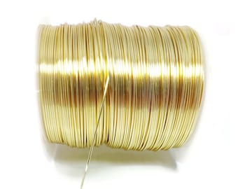 0.8mm gold stainless steel wire, soft round wire for jewelry making; stainless steel strand sold by the meter