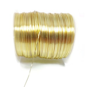 0.8mm gold stainless steel wire, soft round wire for jewelry making; stainless steel strand sold by the meter