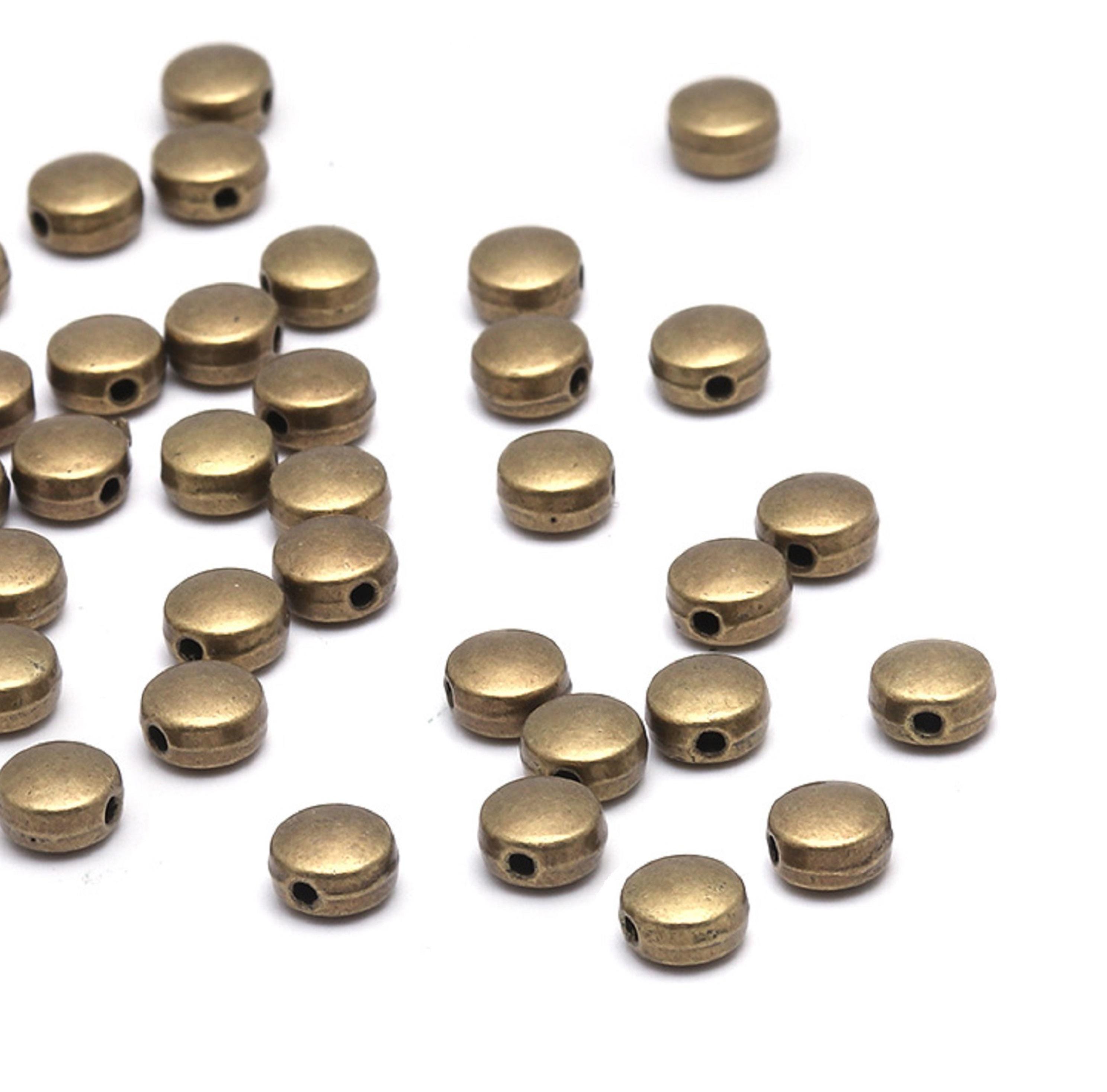 90 Perline In Pietra Naturale Da 8 Mm, Bronzo Marrone, Perline - Foto 5