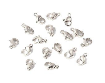 BELLIFFY Fermoirs pour Bijoux en Alliage Or 8pcs, Résistants la Décoloration, pour Création de Bracelets et Colliers DIY