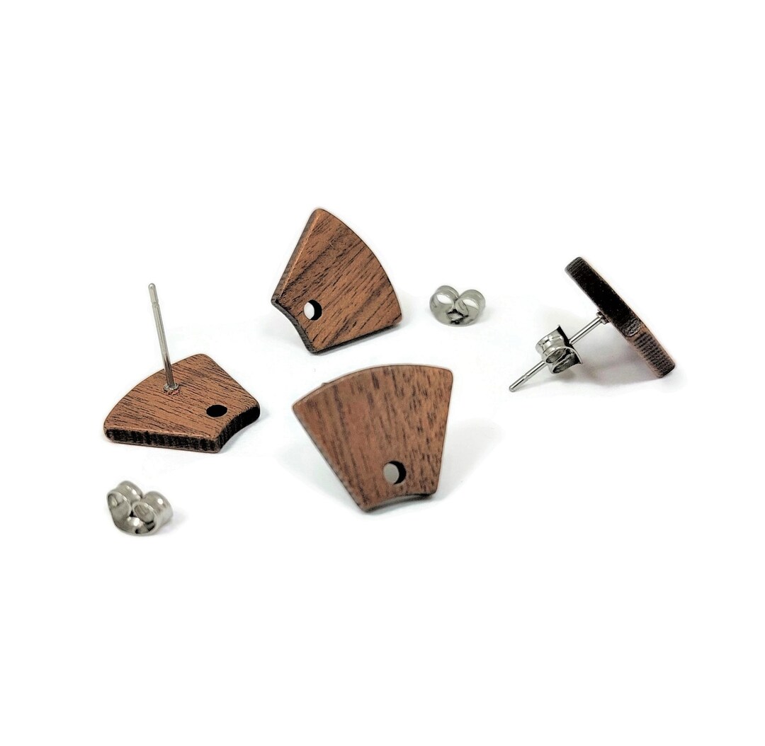Lot De 50 Supports Pour Clous De Boucles D'oreilles En Acier Inoxydable - 12mm X 6mm, Référence IN10.6