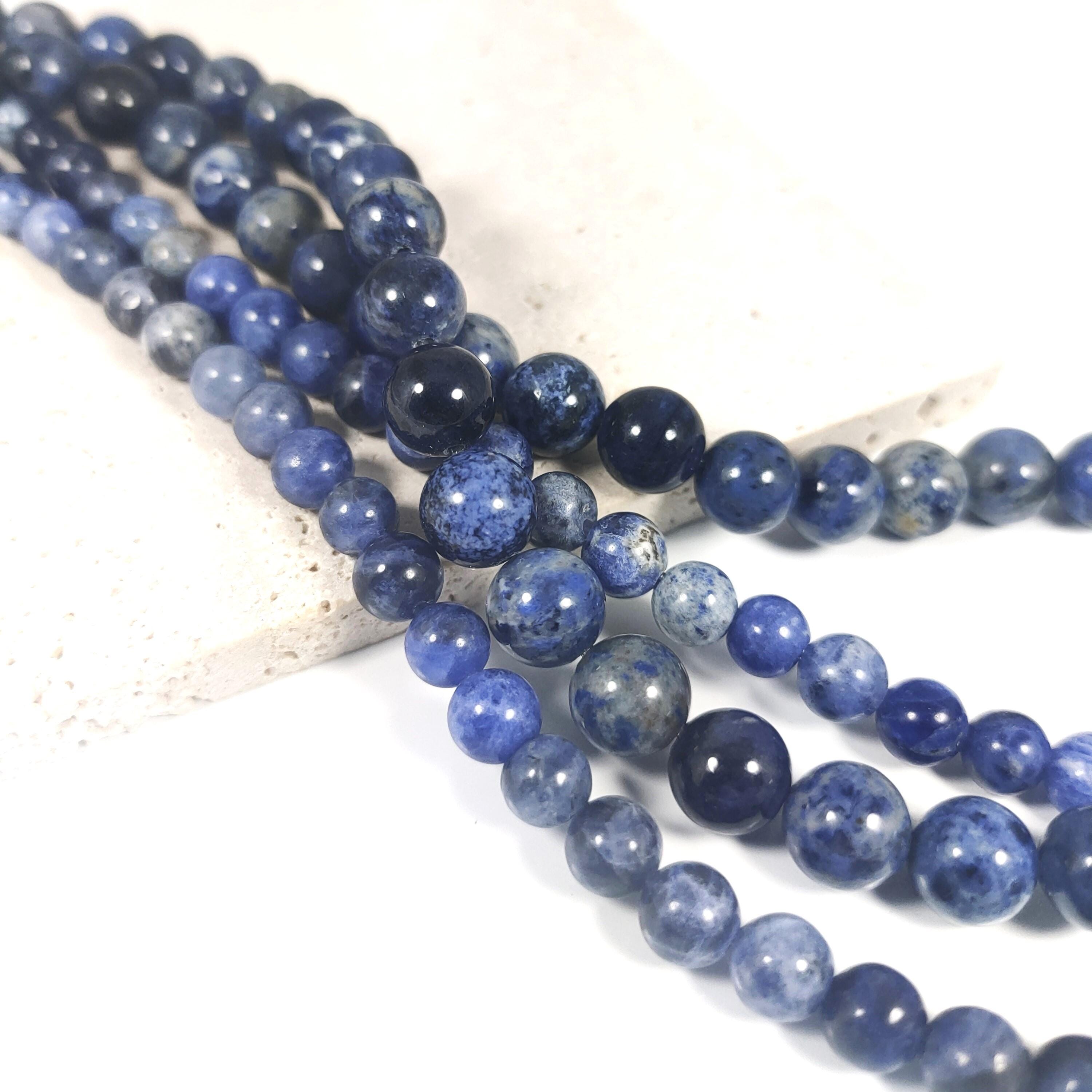 Perles De Sodalite Rondes 6mm - Pierres Naturelles - Lithothérapie - Neuf
