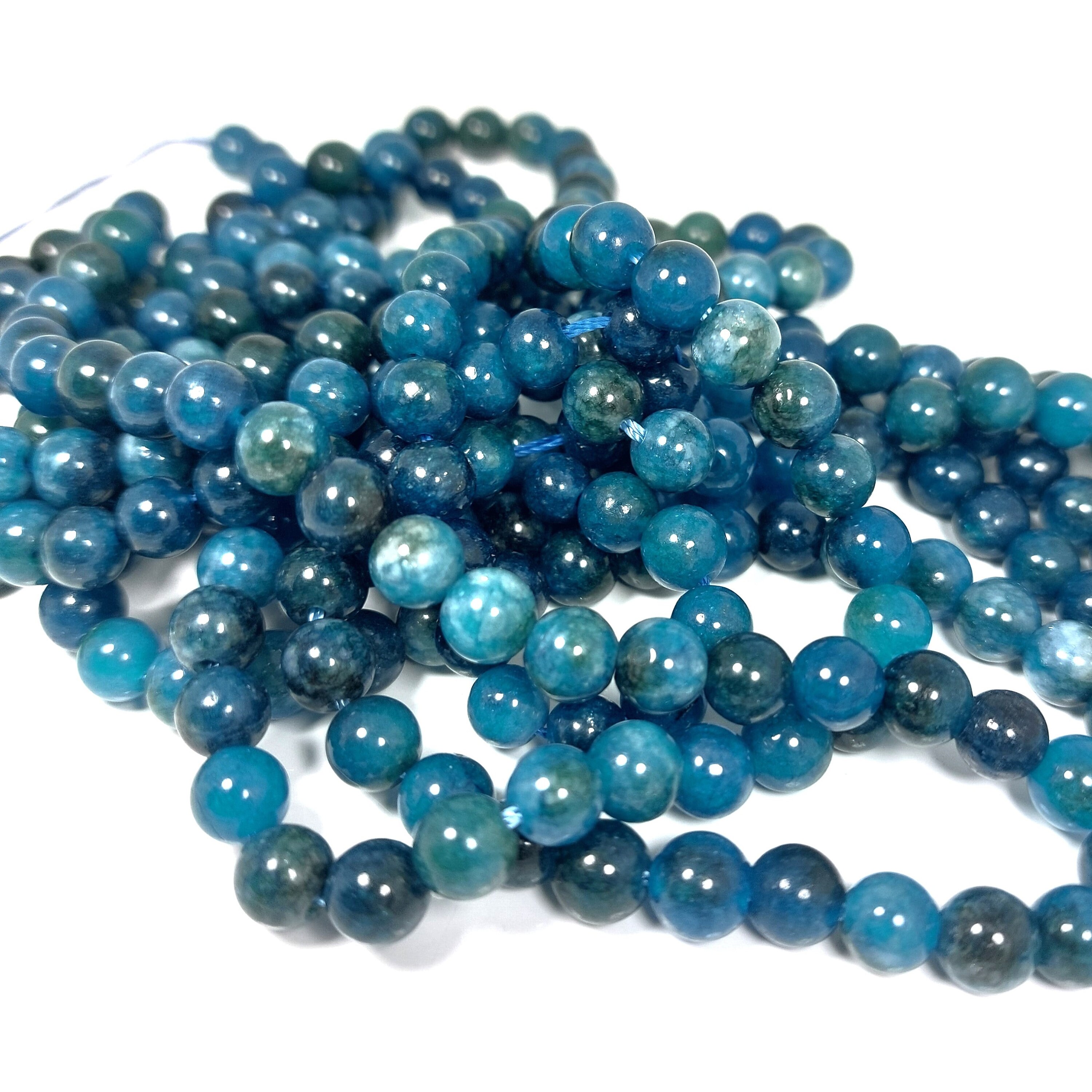 23 Perles De Jade Véritable - 8mm - Lot Neuf Pour Création De Bijoux