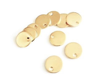 10 Pz Ciondoli Piatti Rotondi 304 In Acciaio Inox Con Angelo - Foto 13