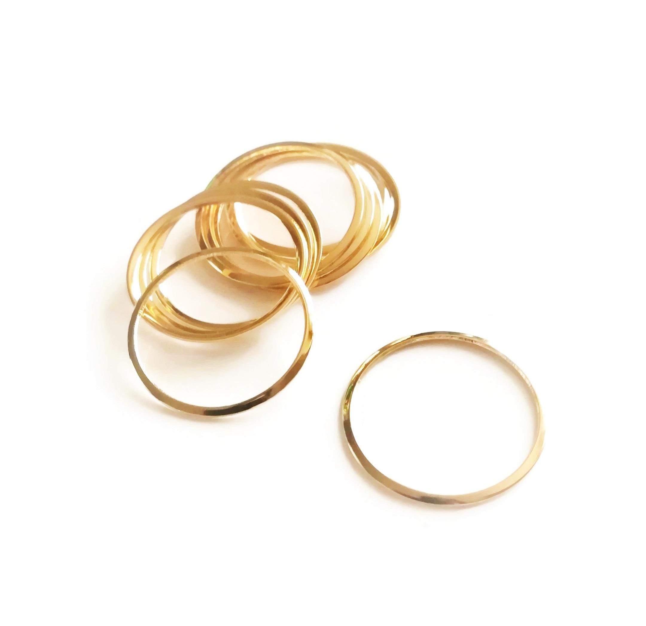 Bague Filigranée Plaquée Or Taille 52 - Bijouterie Fine Occasion