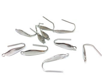 10 X 316 Stainless Steel Earring Hooks DIY Jewelry Making