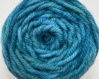 Hand Dyed Blue Variegated Rug Wool Yarn -  505STW - For use with the Oxford Punch Regular Needle