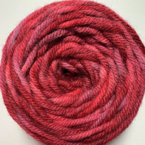 Dark Red/Purple Hand Dyed Rug Wool Yarn - 2102STW- For use with the Oxford Punch Regular Needle