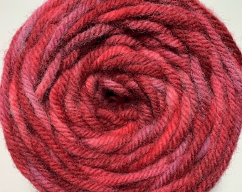 Dark Red/Purple Hand Dyed Rug Wool Yarn - 2102STW- For use with the Oxford Punch Regular Needle