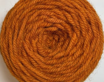 Hand Dyed Orange Rug Wool Yarn - 1201STW - excellent for Oxford Regular Punch Needles