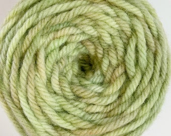 Hand Dyed Soft Green yellow Variegated Rug Wool Yarn - 2403STW - For use with the Regular sized Oxford Punch Needle