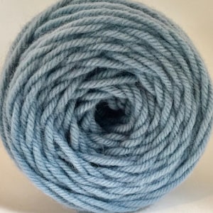 Hand Dyed Light Dusty Blue Wool Rug Yarn - 1501STW - For use with Oxford Punch Regular Needles
