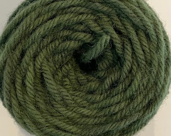 Dark Dusty Green Hand Dyed Rug Wool Yarn - 1410STW for use with the Oxford Punch Regular Needle