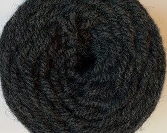 Hand Dyed Primitive Black Rug Wool Yarn - 1808STW - excellent for Oxford Regular Punch Needles