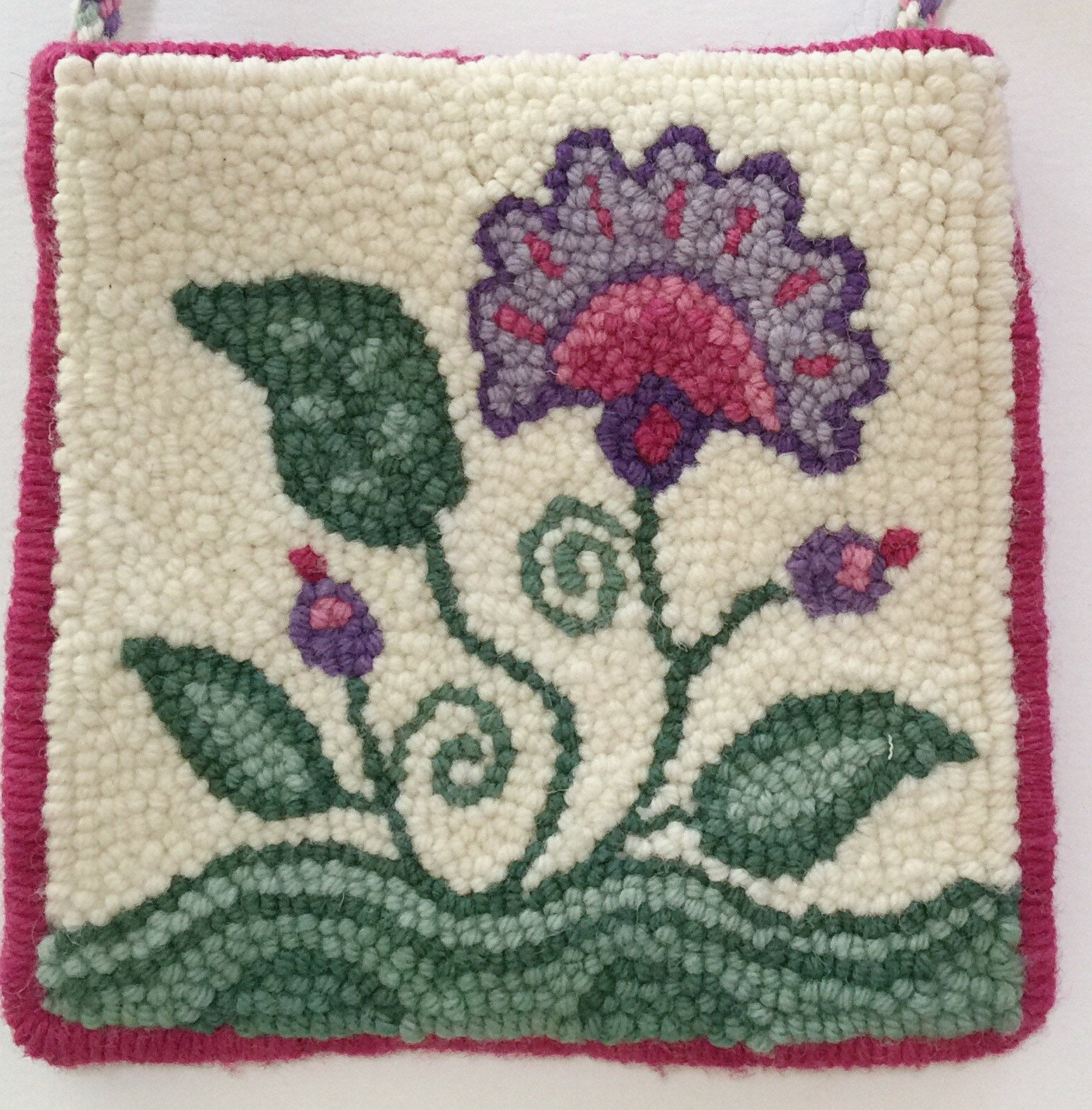 Floral Punch Needle Rug Hooking Pattern, Fits 12x12 Inch Frame - Etsy