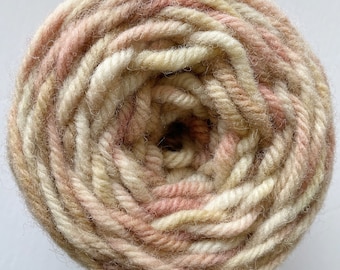 Hand Dyed Variegated light tan/blush Rug Wool Yarn -  2704STW - For use with the Regular sized Oxford Punch Needle