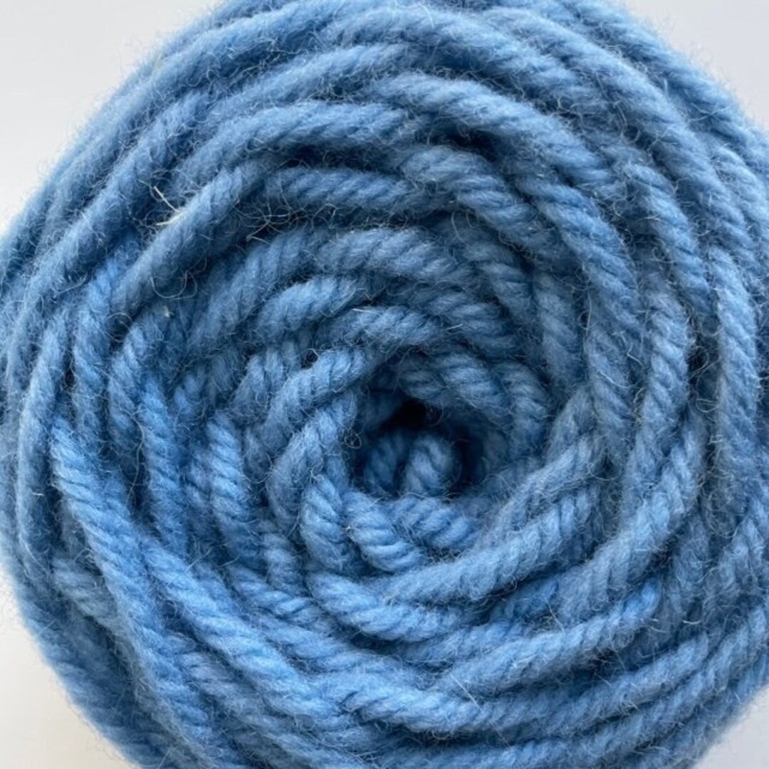 Hand Dyed Cornflower Blue Rug Wool Yarn - 1513STW - Excellent for ...