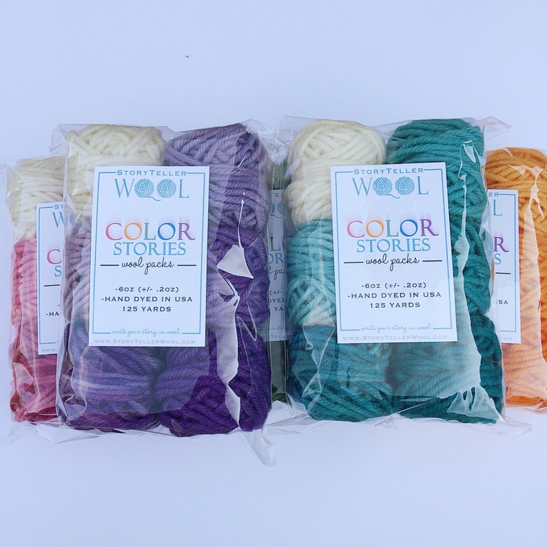Rug Yarn Shading Multi Pack, wool Punch Needle Rug Hooking For use with the Oxford Punch Regular Needle image 2