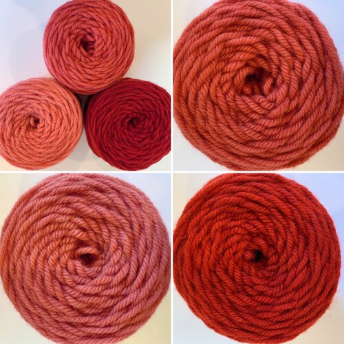Hand Dyed Rug Wool Yarn 106STW for Use With the Regular Etsy