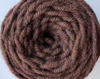 Hand Dyed Heather Brown Rug Wool Yarn- 1706STW - excellent for Oxford Regular Punch Needles