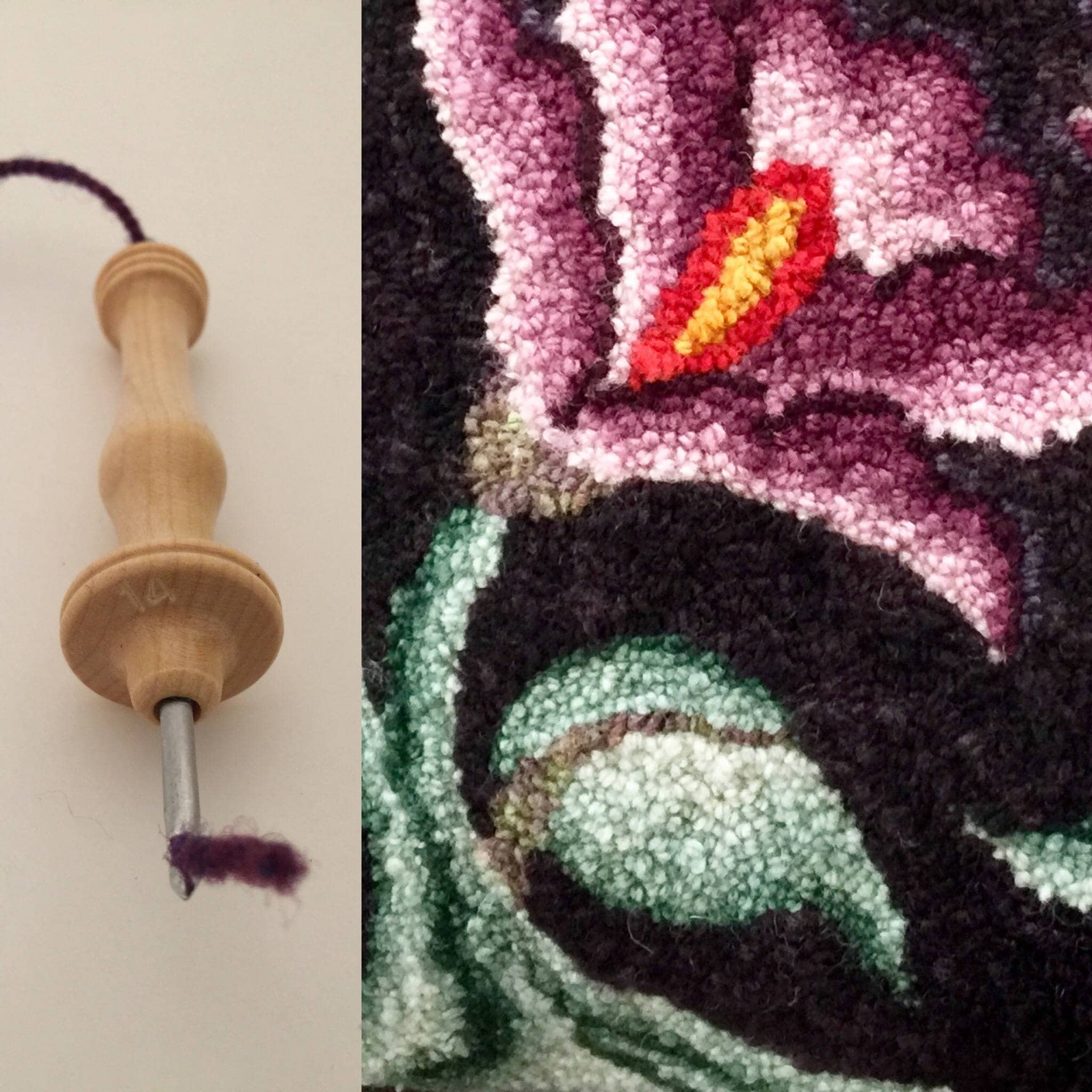 Oxford FINE Punch Needle - Punch Needle Rug Hooking Tool - Size 14 Mini ...