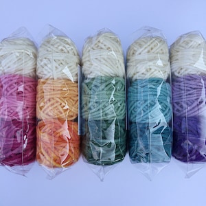 Rug Yarn Shading Multi Pack, wool Punch Needle Rug Hooking For use with the Oxford Punch Regular Needle afbeelding 3