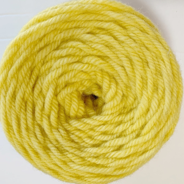 Hand Dyed Light Yellow Rug Wool Yarn - 1305STW - excellent for Oxford Regular Punch Needles