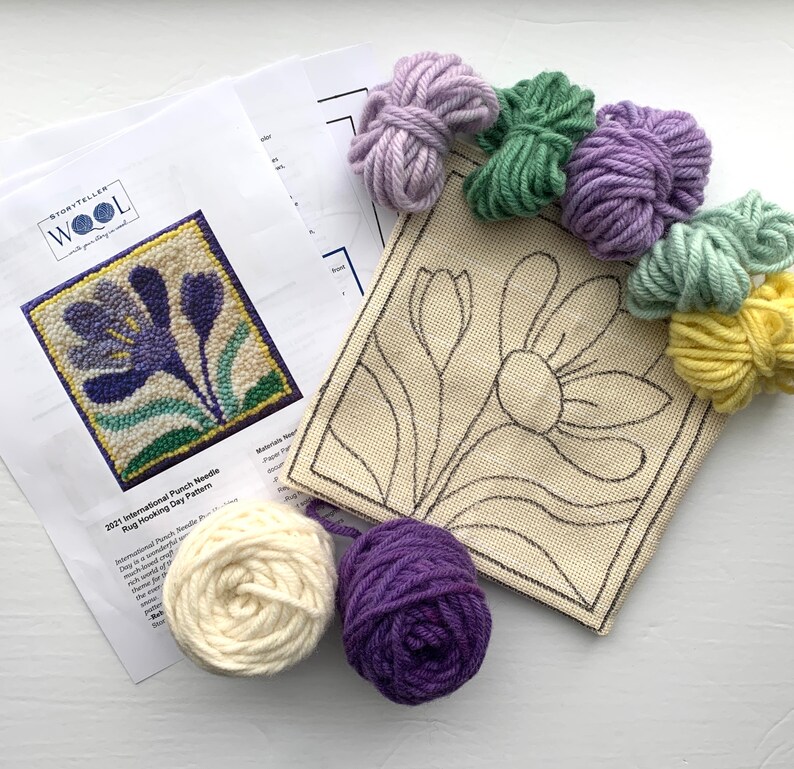 2021 International Punch Needle Rug Hooking Day Pattern Etsy