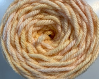 Pale Peach Variegated Hand Dyed Rug Wool Yarn-  OOAK - For use with the Regular sized Oxford Punch Needle