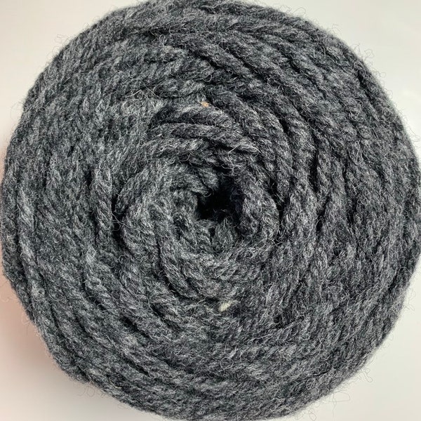 Dark Gray Rug Wool Yarn- 1806STW - excellent for Oxford Regular Punch Needles