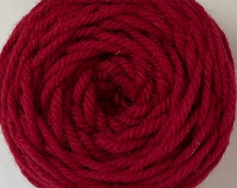 Red Rug Wool Yarn, Mill Dyed - 1101STW - excellent for Oxford Regular Punch Needles