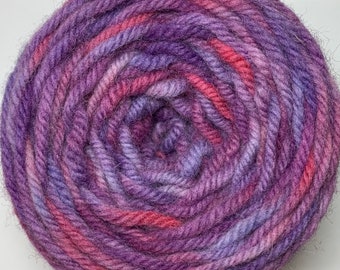 Hand Dyed Purple Variegated Rug Wool Yarn - 2601STW - excellent for Oxford Regular Punch Needles