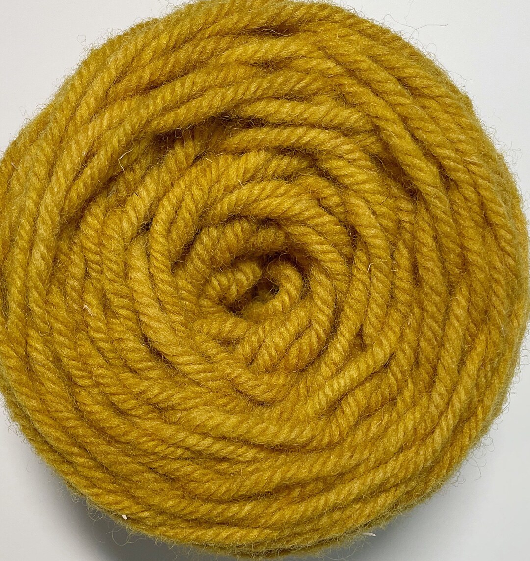 Hand Dyed Gold Rug Wool Yarn 1307STW Excellent for Oxford Etsy