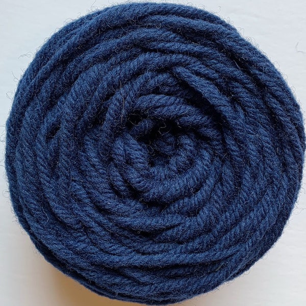 Navy Blue Rug Wool Yarn, Mill Dyed- 1504STW - excellent for Oxford Regular Punch Needles