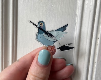 Inky Pigeon Pin